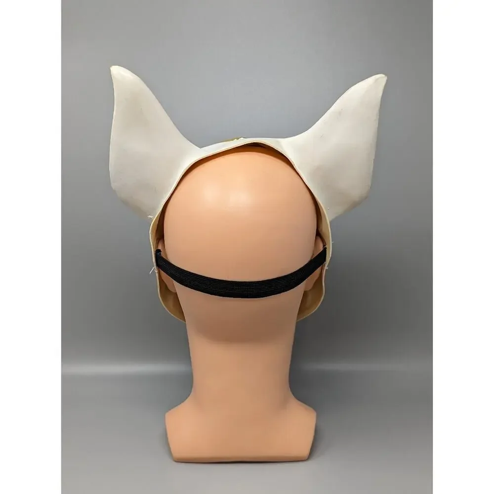 Fortnite White Rubber Kitsune Fox Drift Mask Halloween Costume Pink Cosplay